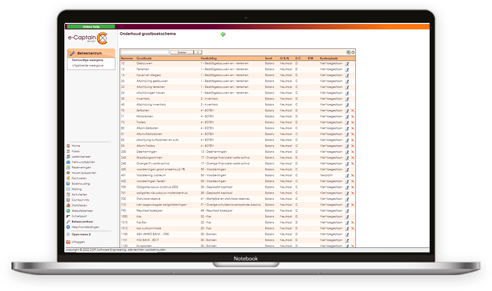 laptop-boekhouding-grootboekschema