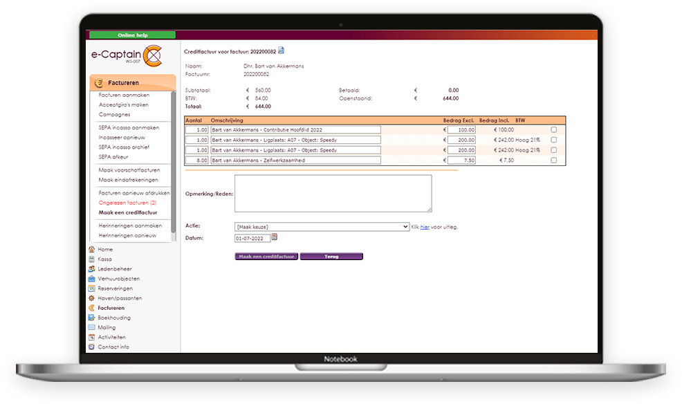 laptop-factureren-creditfactuur