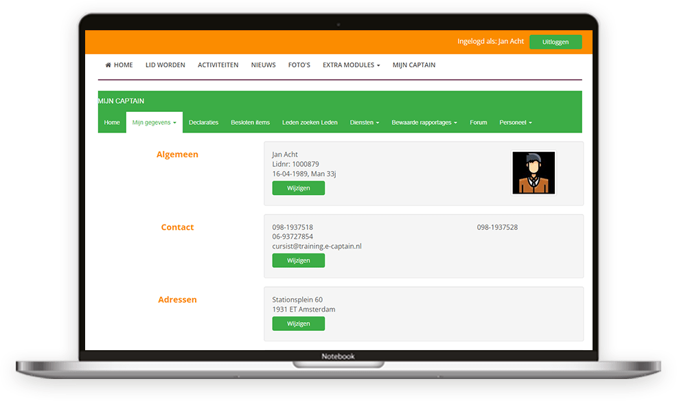 laptop-websitebeheer-ledenportaal